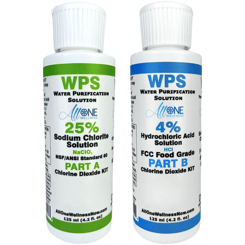WPS KIT Water Purification Sodium Chlorite 25% & HCL 4% 125 ml - AllOne Wellness CA$31.97